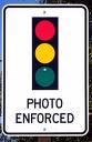 red light camera intersections california